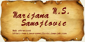 Marijana Samojlović vizit kartica